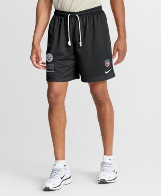 Мужская шорты Nike Black/Platinum Pittsburgh Steelers Sideline Standard Issue Dri-FIT Reversible