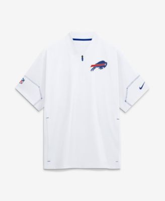 Мужская куртка Nike White Buffalo Bills Sideline Short Sleeve Quarter-Zip Coaches