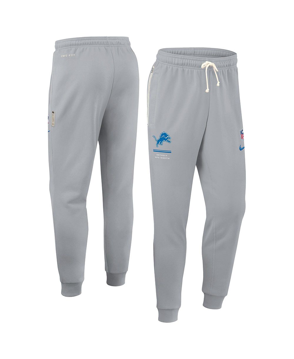 Nike Men's Gray Detroit Lions Sideline Standard Issue Dri-FIT Taper Pants