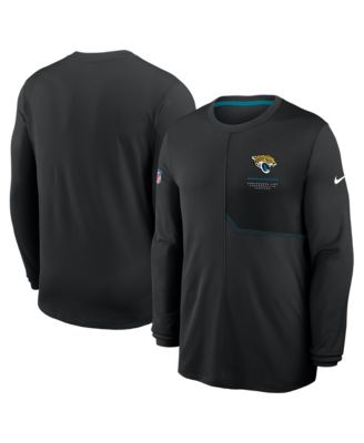 Мужская футболка Nike Black Jacksonville Jaguars Sideline Coaches UV Dri-FIT Long Sleeve