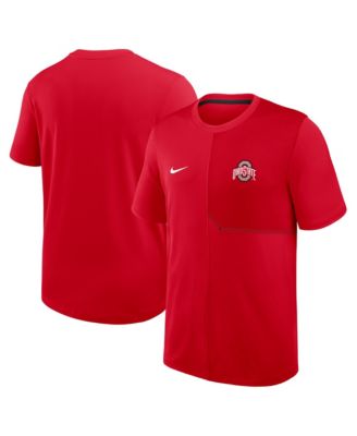 Мужская футболка Nike Scarlet Ohio State Buckeyes 2026 Sideline UV Dri-FIT Coaches