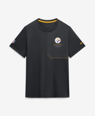Мужская футболка Nike Black Pittsburgh Steelers Sideline UV Dri-FIT Coaches