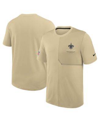 Мужская рубашка Nike Gold New Orleans Saints Sideline UV Dri-FIT Coaches