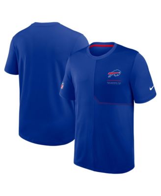 Nike Мужская синяя рубашка тренера Buffalo Bills Sideline UV Dri-FIT
