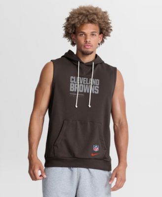 Nike Мужской бесрукавный худи Cleveland Browns Sideline Standard Issue