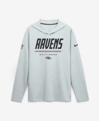 Nike Мужская футболка Nike Dri-FIT с капюшоном Baltimore Ravens Platinum