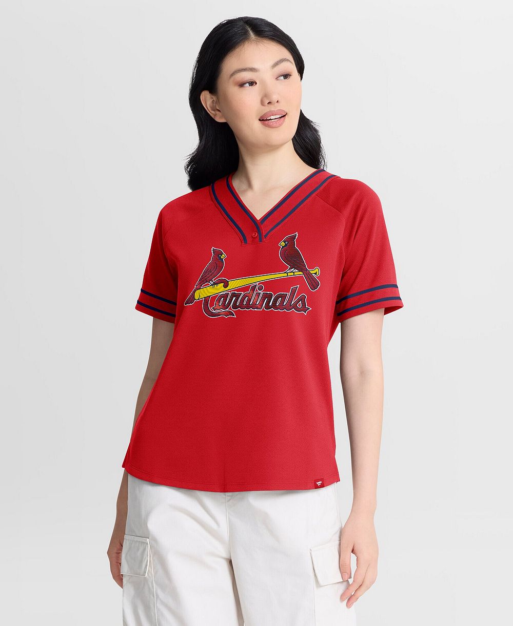 Fanatics Женская футболка Raglan V-Neck Red St. Louis Cardinals