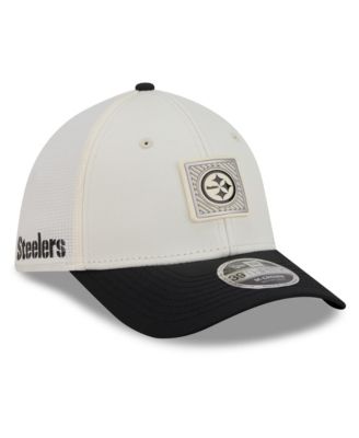 New Era Men's Cream/Black Pittsburgh Steelers 2026 NFL Training Camp 39THIRTY Flex Hat