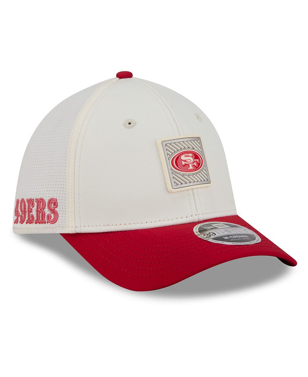 Мужская кепка New Era San Francisco 49ers 2026 NFL Training Camp 39THIRTY Flex, кремовый/алый