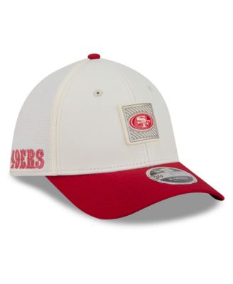 New Era Men's Cream/Scarlet San Francisco 49ers 2026 NFL Training Camp 39THIRTY Flex Hat
