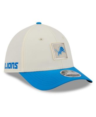 New Era Men's Cream/Blue Detroit Lions 2026 NFL Training Camp 39THIRTY Flex Hat