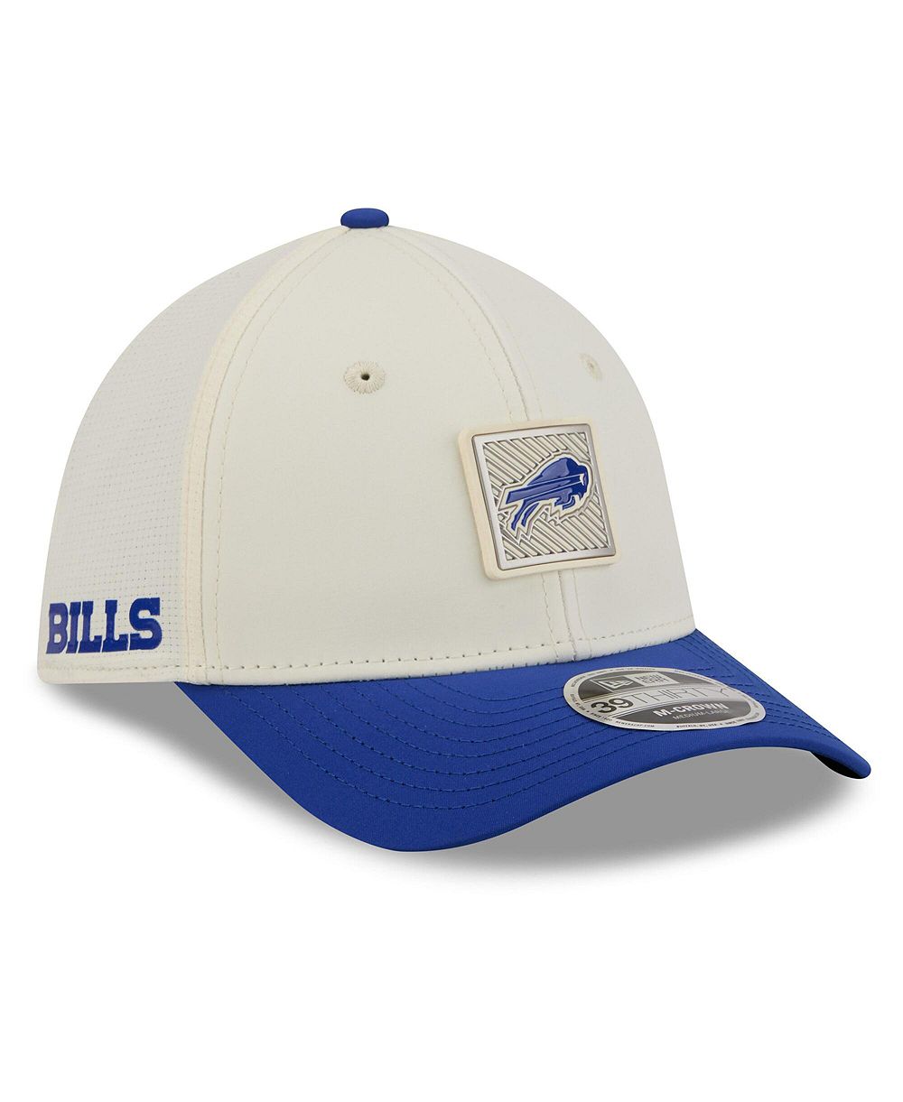 New Era Мужская кепка Buffalo Bills 2026 NFL Training Camp 39THIRTY Flex цвета Cream/Royal