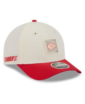 New Era Men's Cream/Red Kansas City Chiefs 2026 NFL Training Camp 9FORTY Adjustable Hat