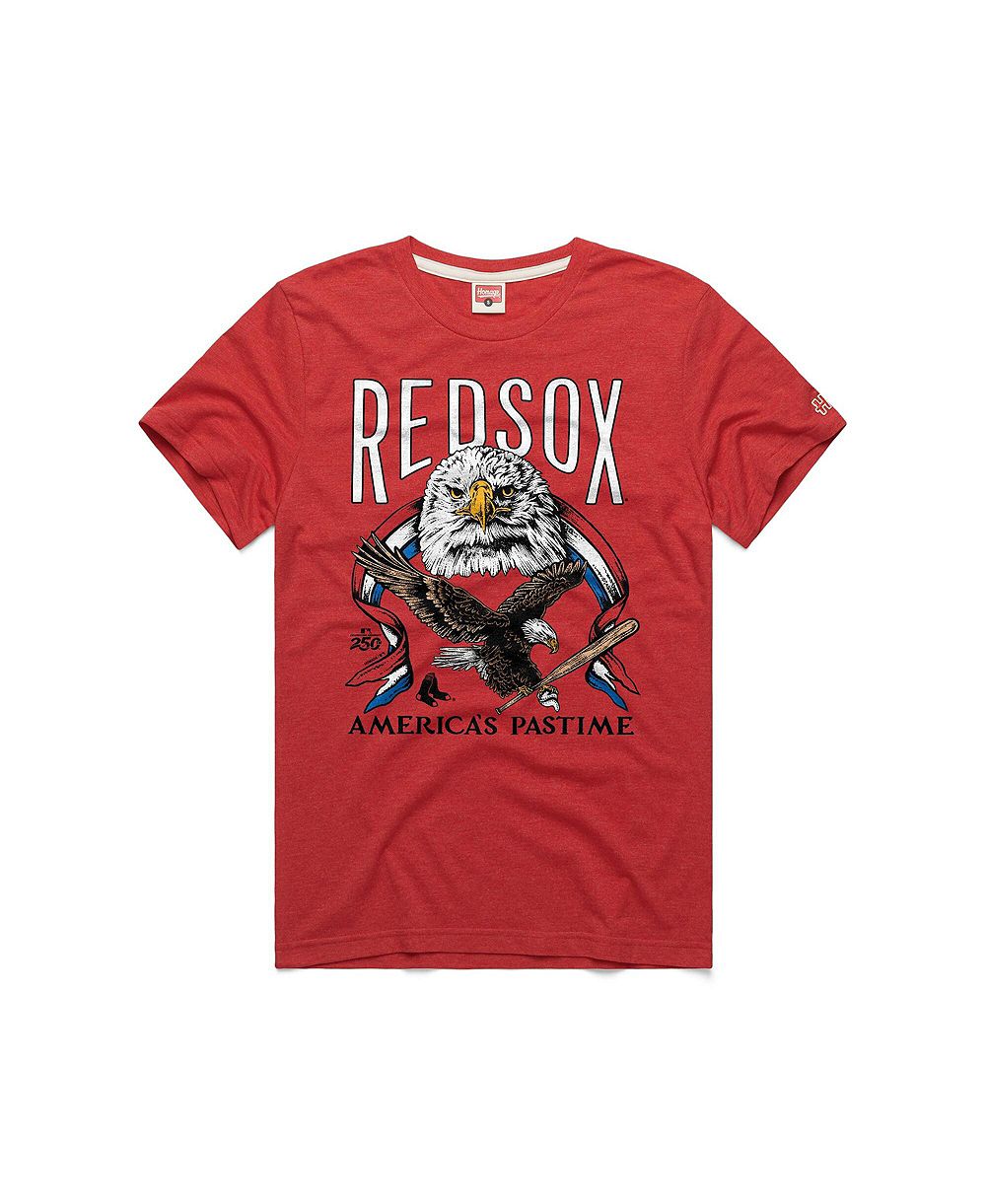 Мужская футболка Homage Red Boston Red Sox America's Pastime Tri-Blend