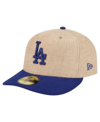 Мужская кепка New Era Natural/Royal Los Angeles Dodgers Twine 59FIFTY Fitted Hat