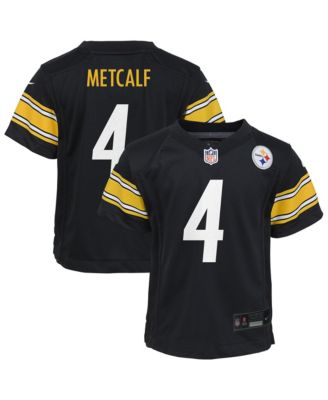 Nike Preschool D.K. Metcalf Black Pittsburgh Steelers Team Game Jersey