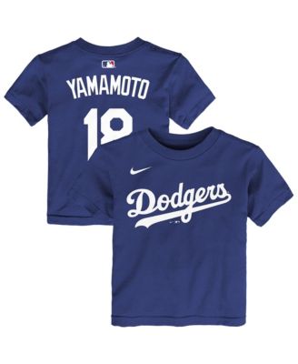 Nike Детская футболка Yoshinobu Yamamoto Royal Los Angeles Dodgers