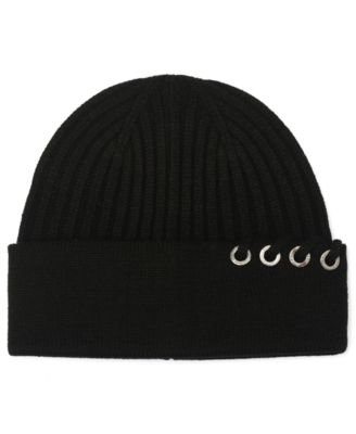 MICHAEL Michael Kors Grommet Lace Cuff Beanie Hat