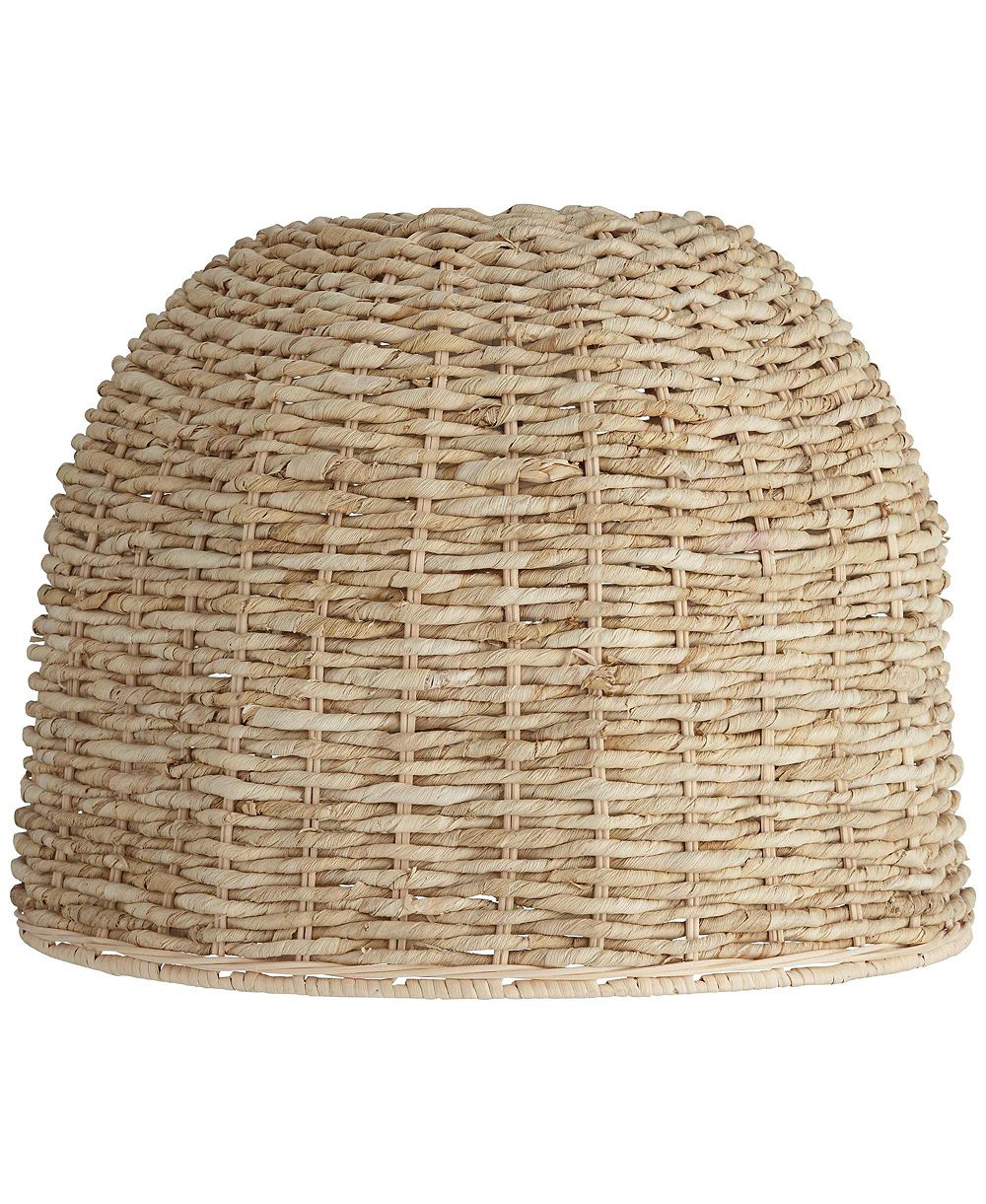 Springcrest сменный абажур для лампы, 5" Top x 16" Bottom x 12" High, Drum Round Coastal Woven Husk
