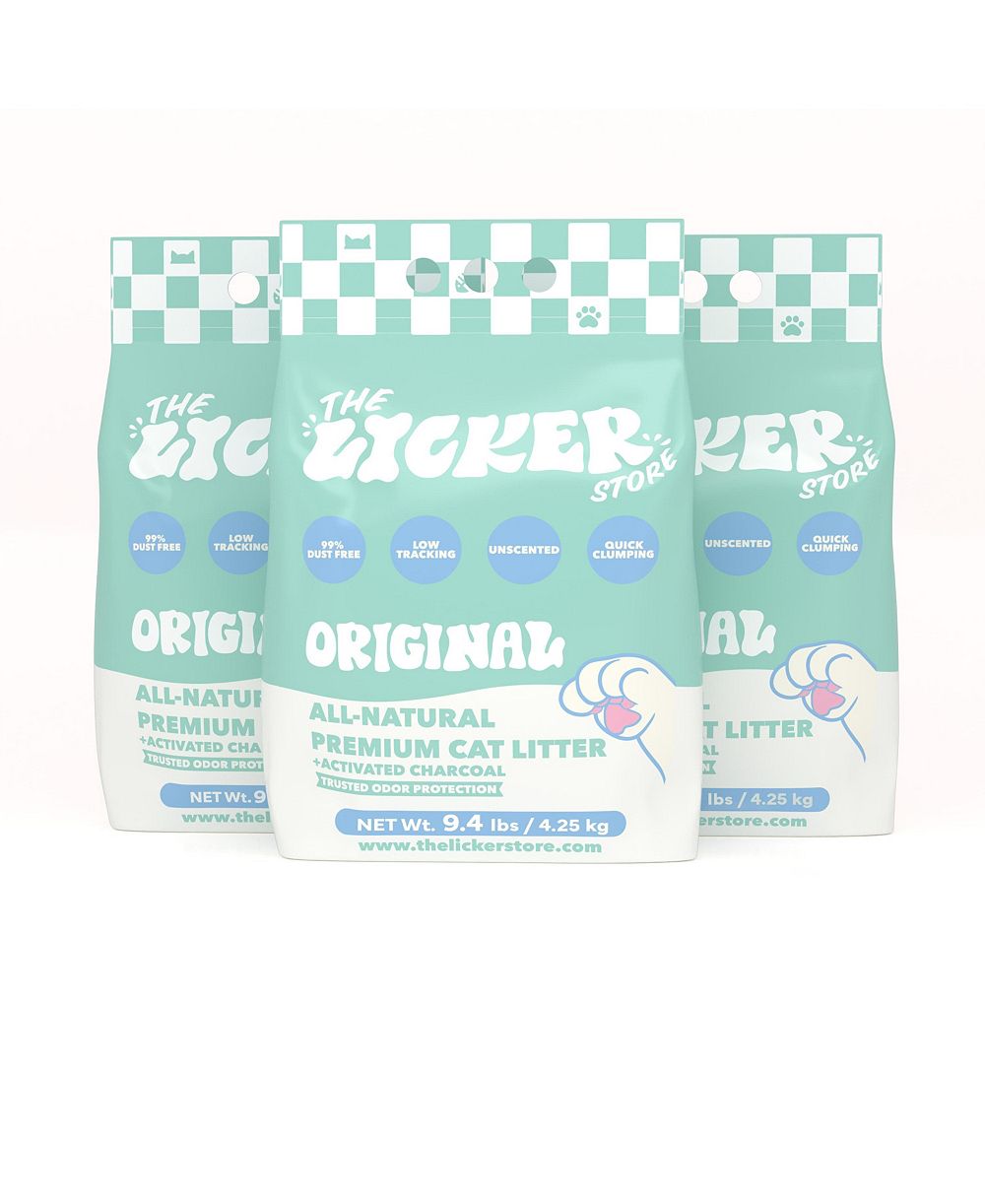 Наполнитель для кошек THE LICKER STORE Unscented Premium Clumping Bentonite Clay