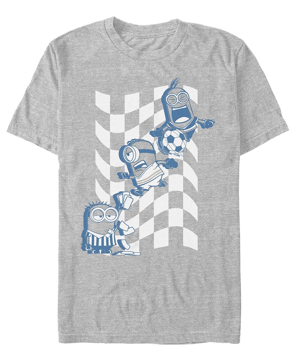 Fifth Sun Men's Checkers Soccer Graphic T-Shirt