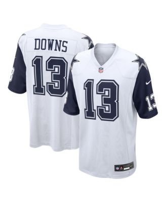 Мужская игровая джерси Nike Caleb Downs White Dallas Cowboys Alternate