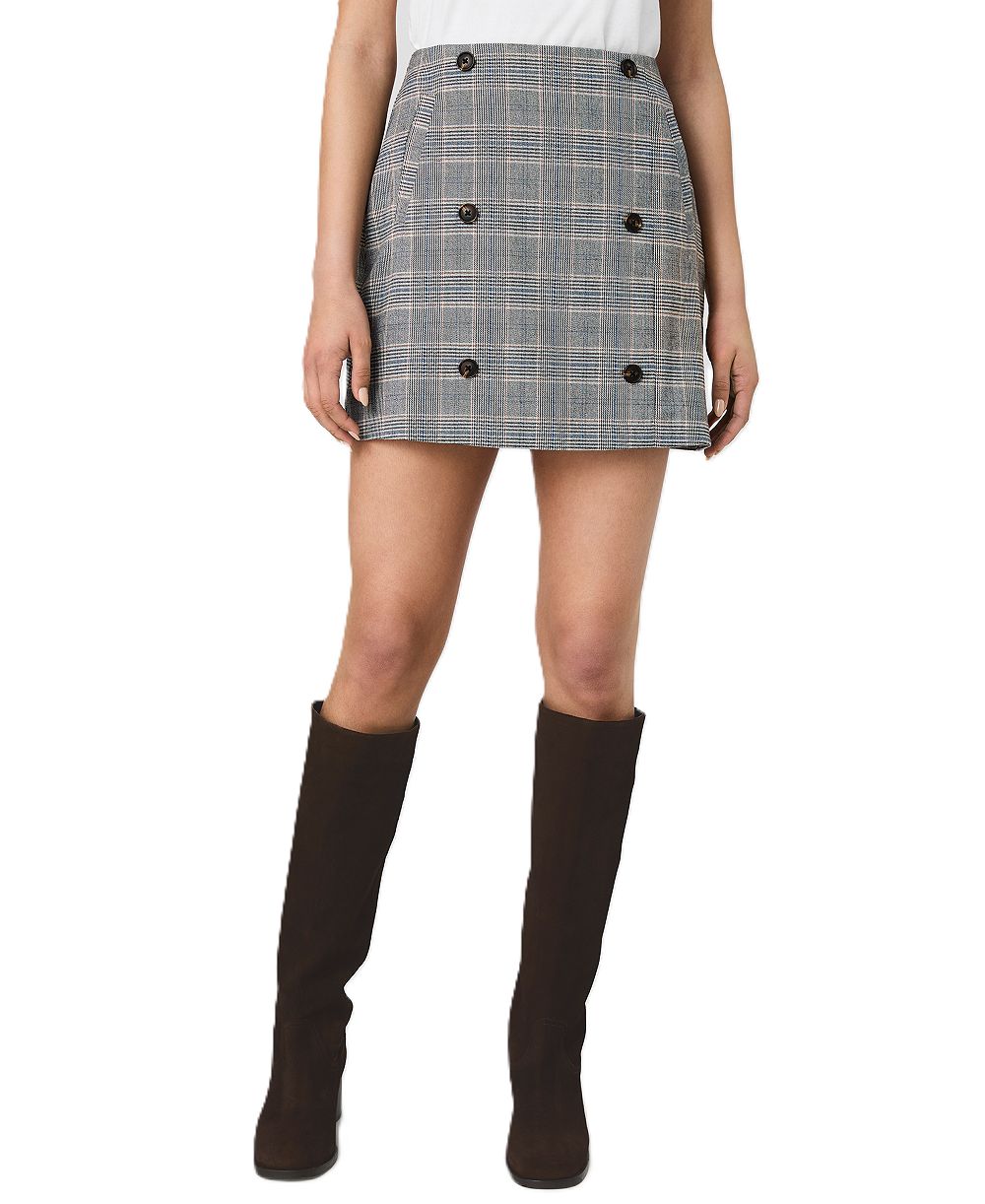 French Connection Women's Mini Fitted Zip Skirt
