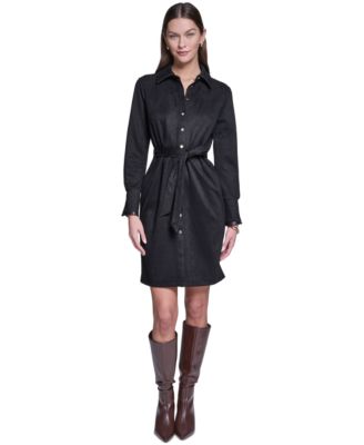 Halston Women's Midi Shirt Dress