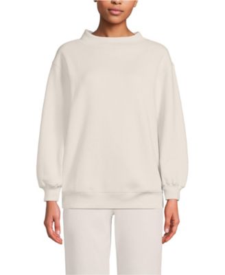 Женский свитшот Lands' End Serious Sweats с высоким горлом и длинным рукавом