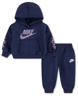 Nike Детский ретро-худи с капюшоном и джоггеры, комплект из 2 предметов