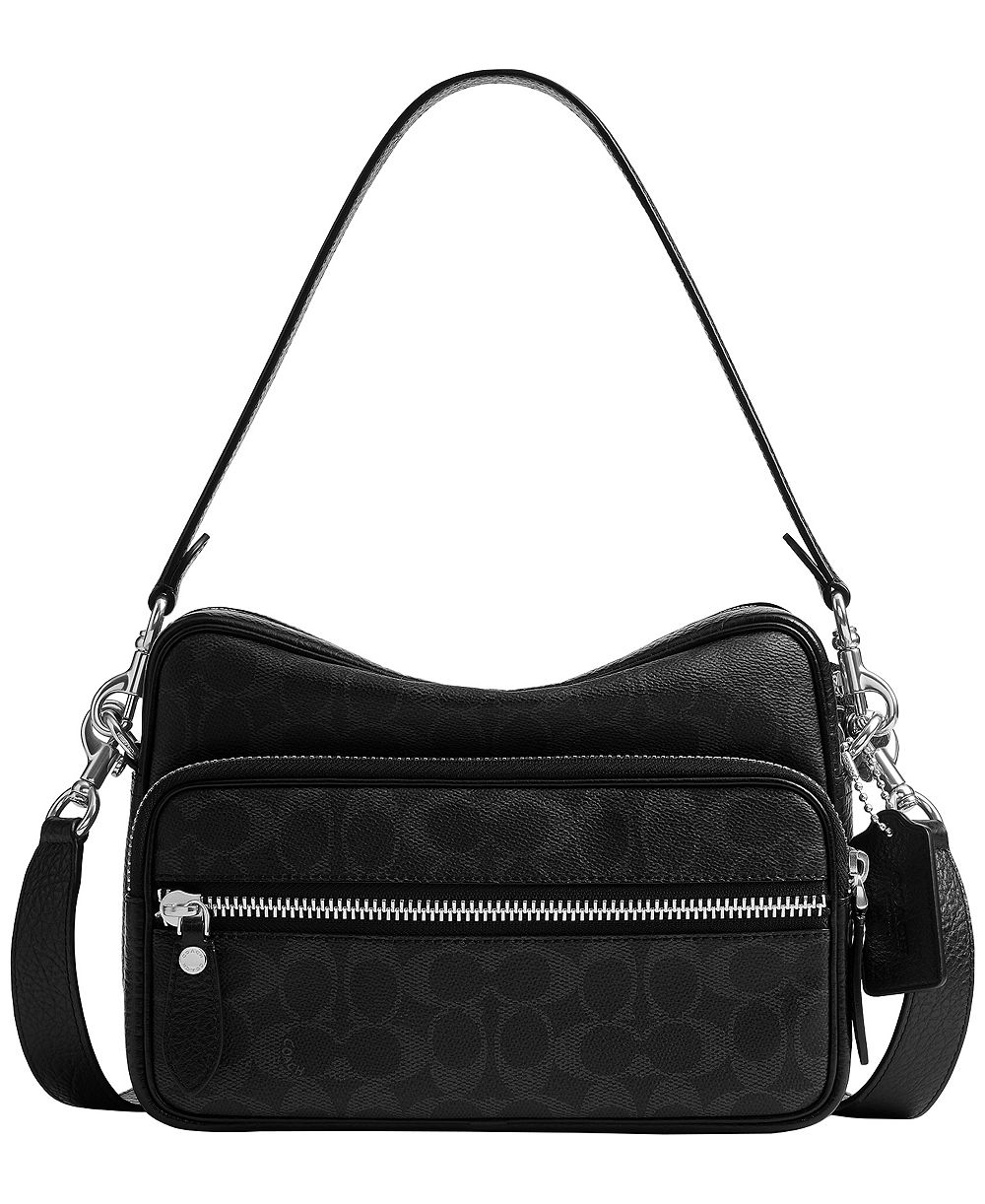 COACH Men's Dakota Signature Upcrafted Leather Detachable Strap Crossbody Bag