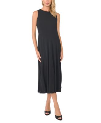 Vince Camuto Women's Jewel Neck Panelled A-Line Maxi Dress