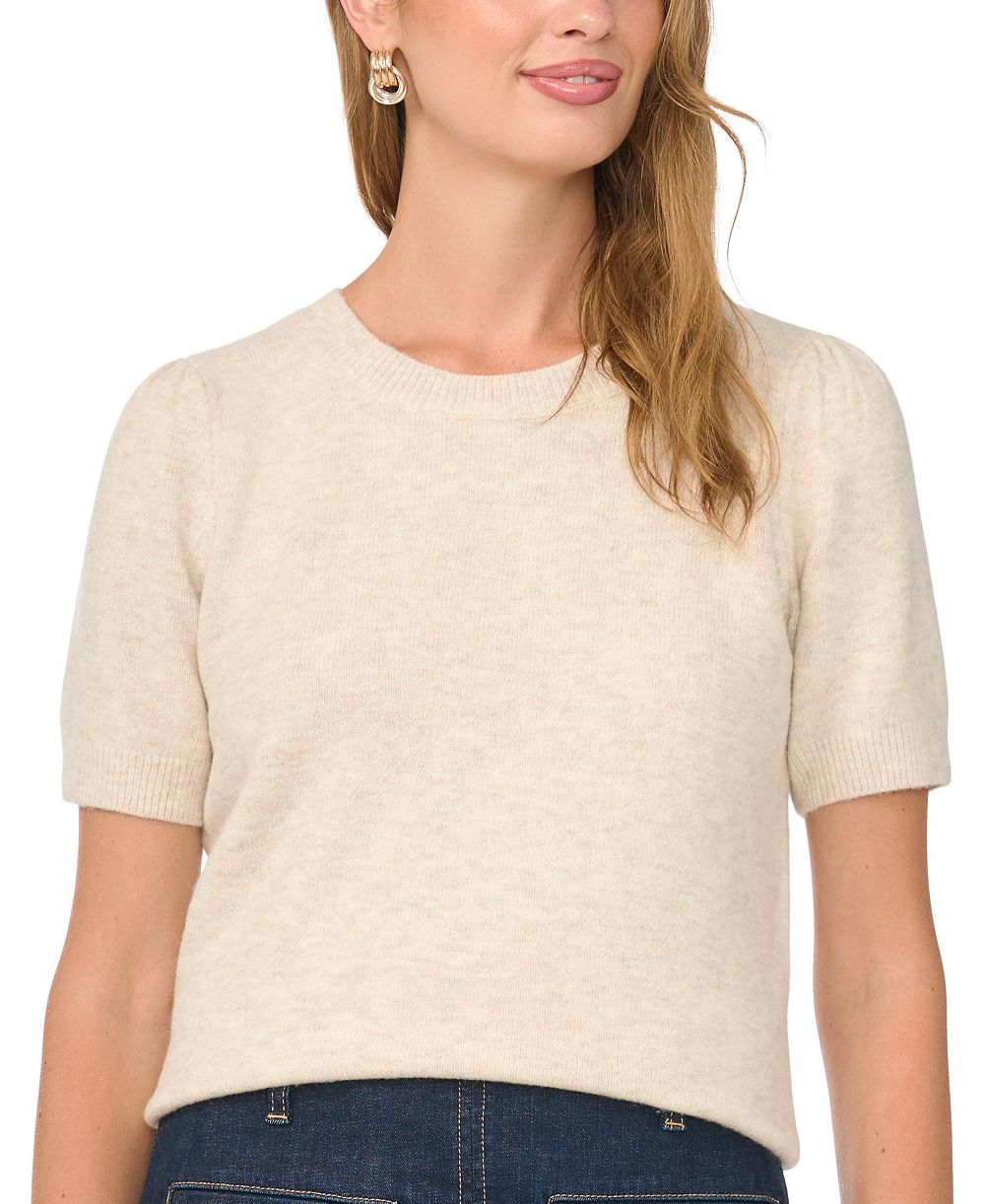 Vince Camuto Women's Short-Sleeve Crewneck Sweater