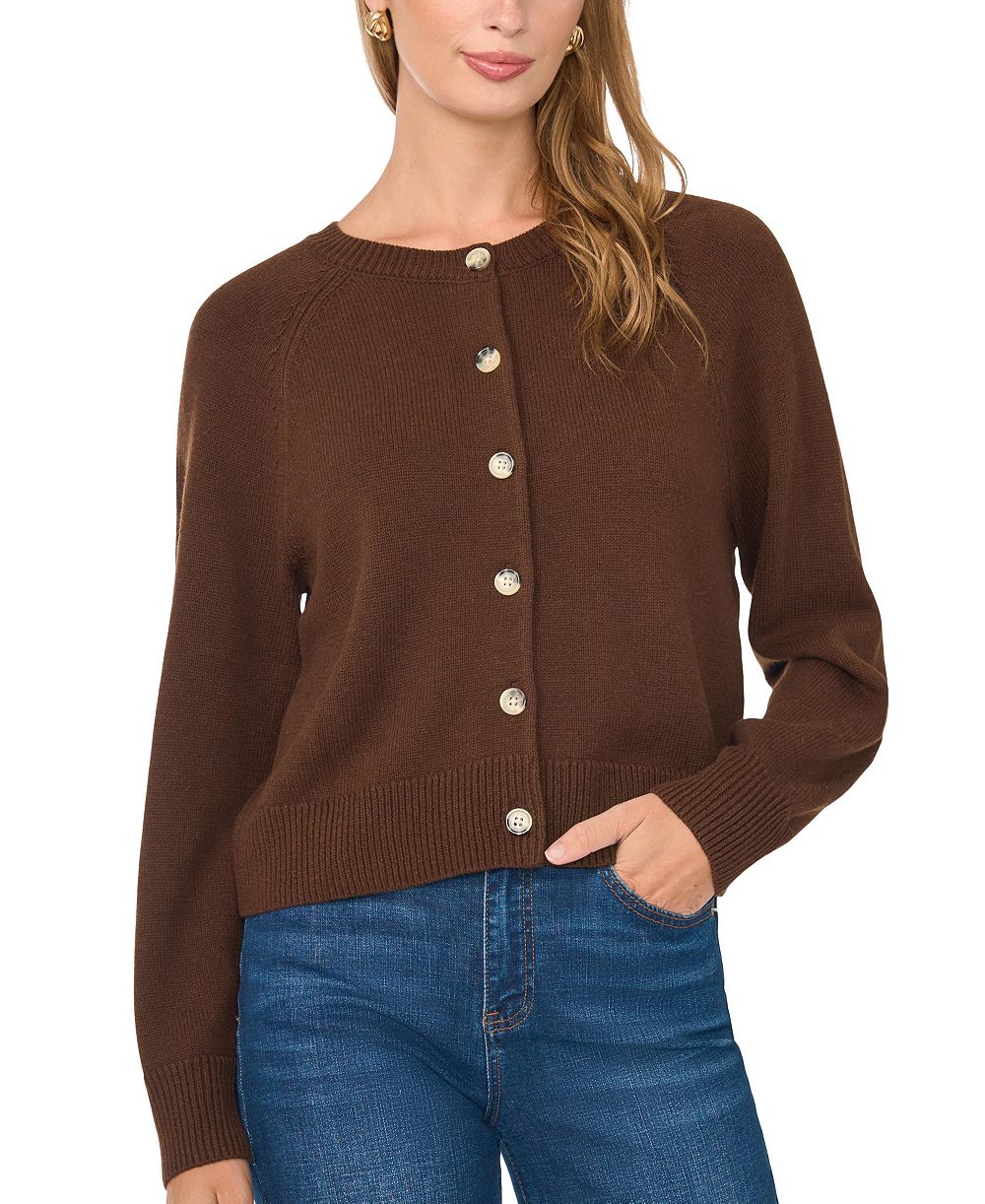 Vince Camuto Women's Button-Front Raglan Cardigan