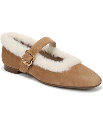 Sam Edelman женские плоские туфли Мэри Джейн с мехом Michaela