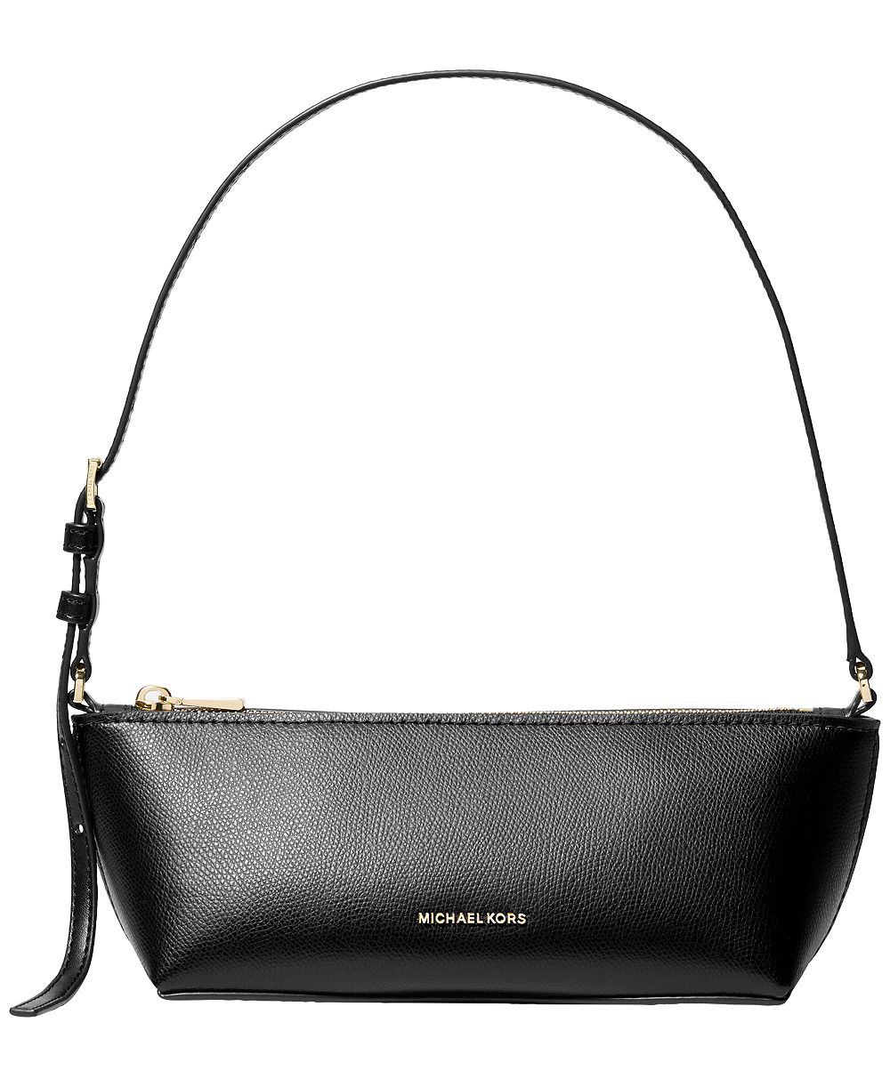 MICHAEL Michael Kors Laila маленькая кожаная сумка-клатч East West Small Pouchette Handbag