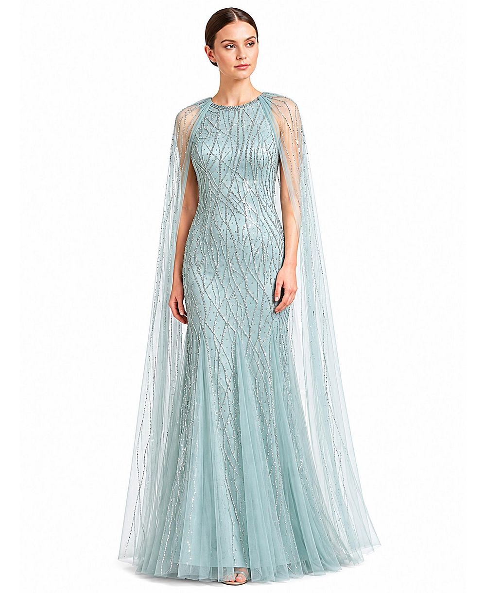 Женское элегантное платье Lara Beaded с длинным кейпом