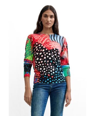 Desigual Women's Printed Colors Sweater