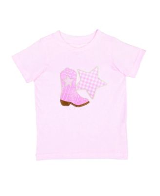 Детская футболка Sweet Wink Bandana Cowgirl Patch Western Short Sleeve