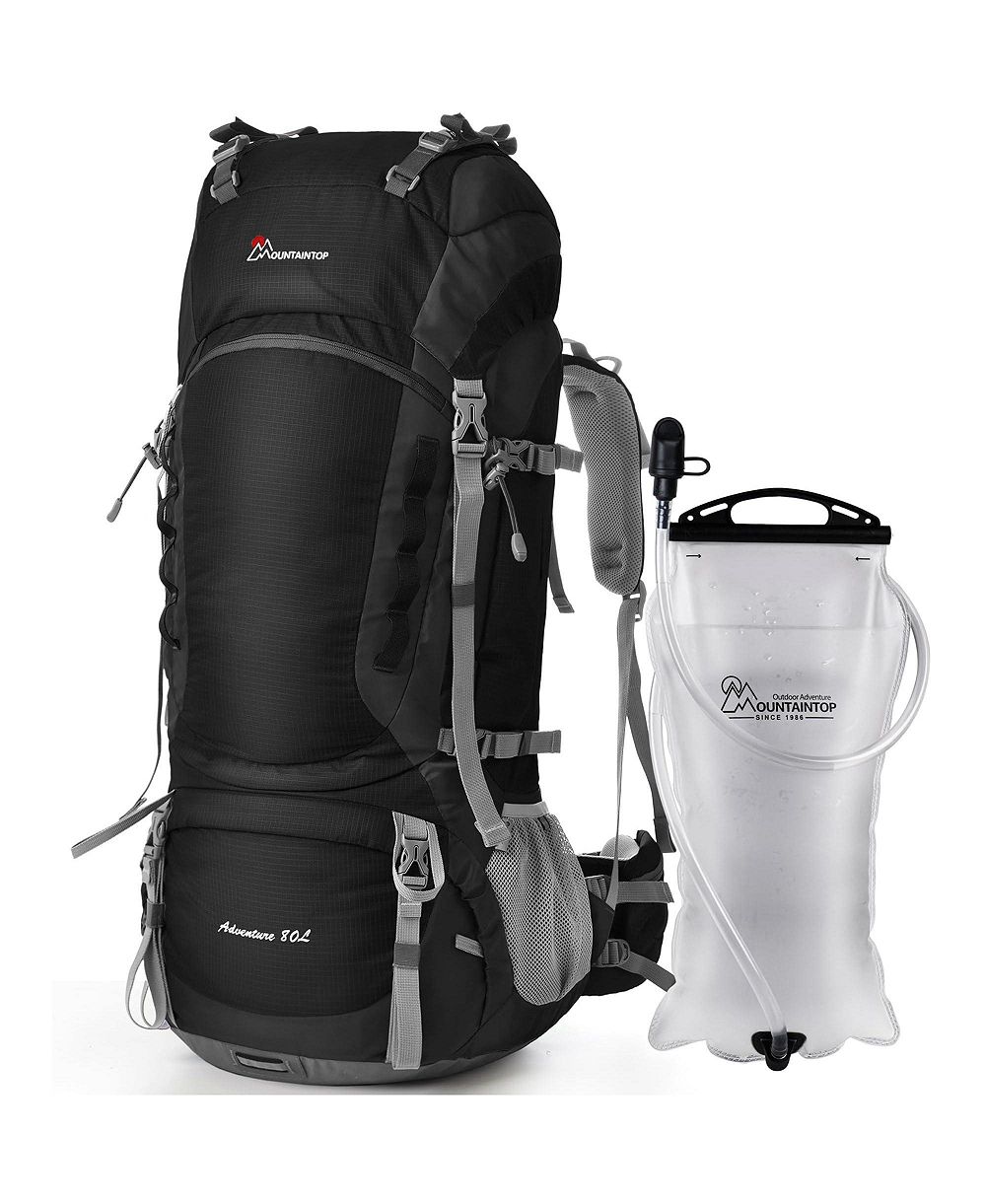 MOUNTAINTOP 80 Liter Internal Frame Backpack for Man and Women Backpacking Hiking Backpack