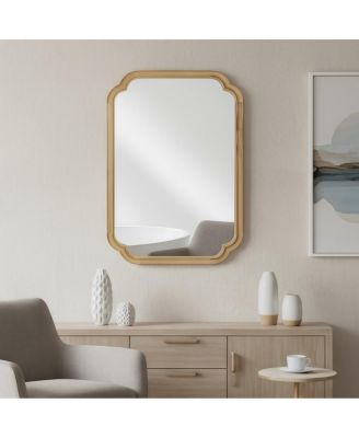 LAOTIES 20" x 30" Rounded Corner Wall Mirror, Modern Decorative Vanity Mirror for Bathroom and Entryway
