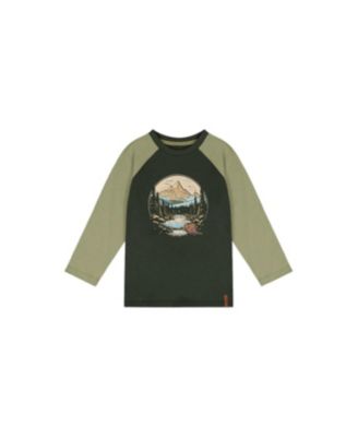 Deux par Deux Детская футболка Raglan для мальчиков 6-12
