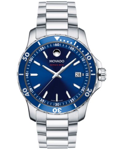 Мужские часы Movado Swiss Series 800 из нержавеющей стали с браслетом, 40mm