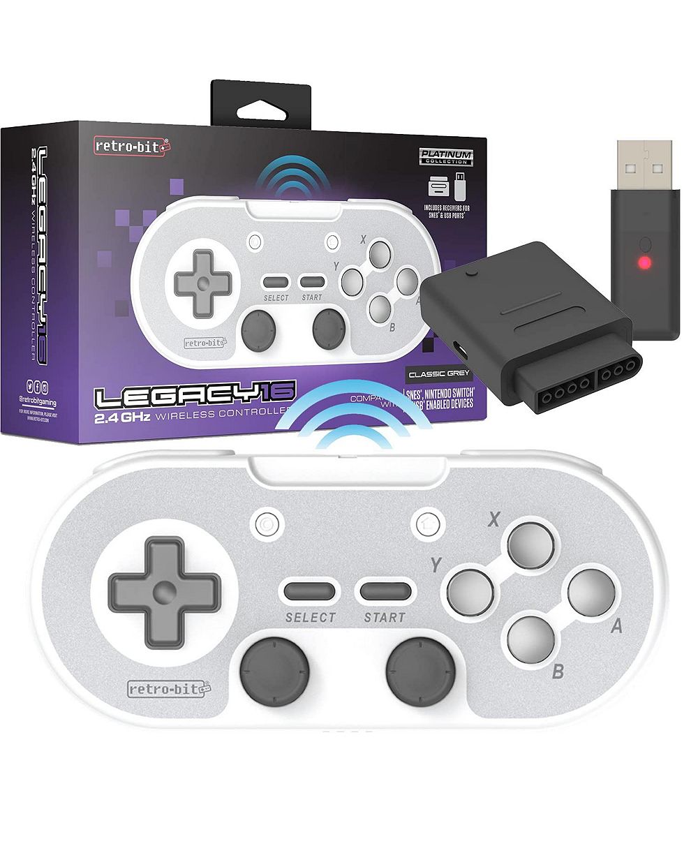 Беспроводной контроллер Retro-Bit Legacy16 2.4GHz для SNES, Switch и USB устройств