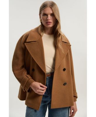Женское короткое пальто Karen Millen Brushed Wool Double Breasted