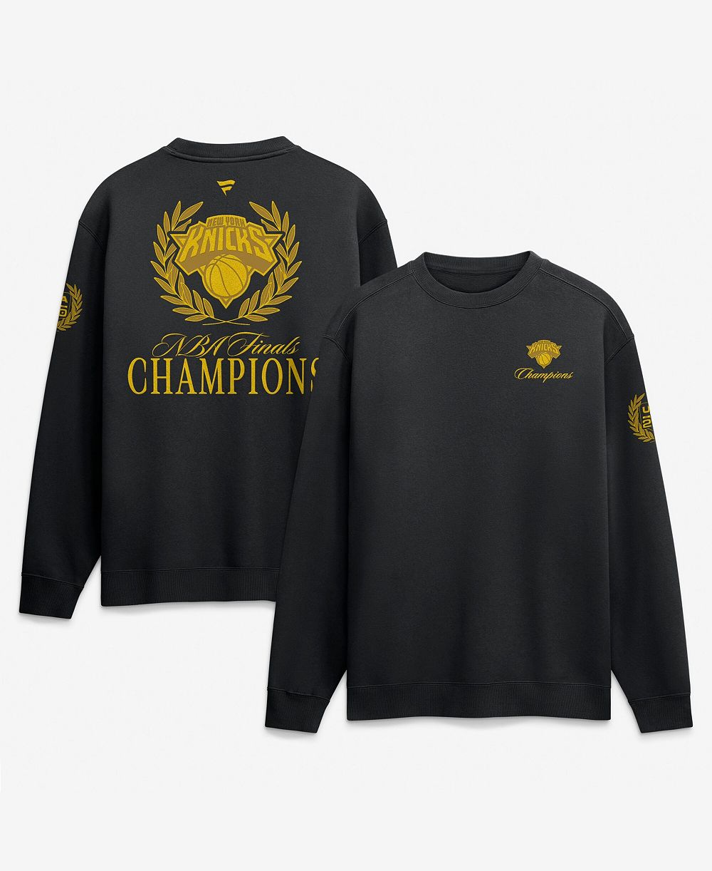 Мужская свитшот Fanatics Black New York Knicks 2026 NBA Finals Champions x USA 250th
