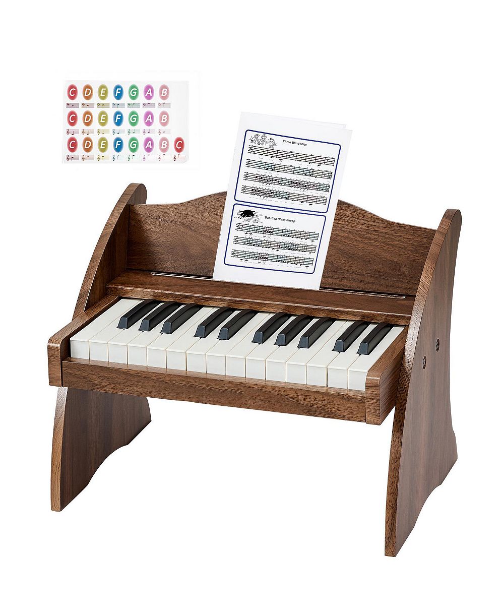 Mecale Пианино для детей 25 Key Wooden Piano with Music Stand