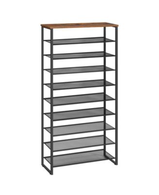 Slickblue 10-Tier Shoe Rack 29.5" Long for 36-40 Pairs Shoes