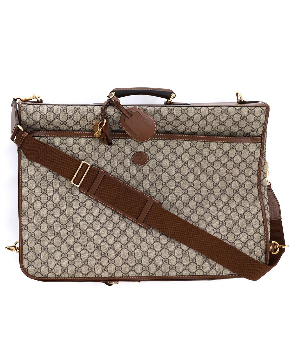 Gucci дорожная сумка Retro Interlocking G из покрытого холста GG, б/у