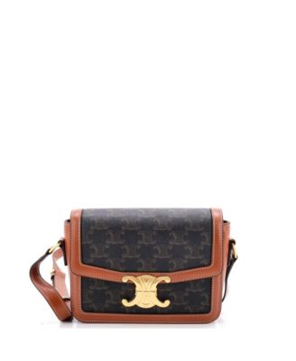 Celine Сумка через плечо Teen Triomphe Coated Canvas (б/у)